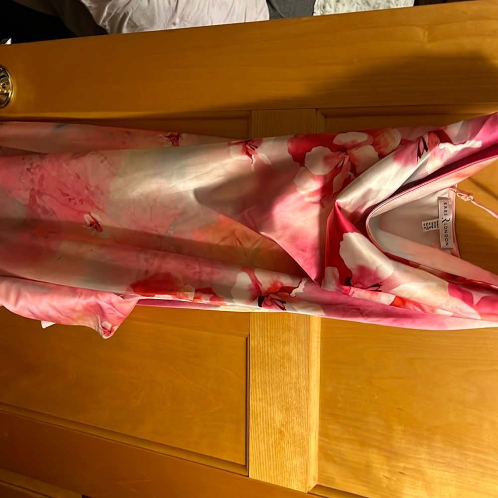 Long dress pink floral